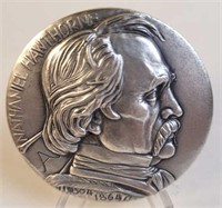 Nathaniel Hawthorne Great American Silver Medal