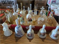 Bell collection - glass, pottery, lead crystal &