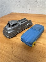 2 Vintage Plastic Toy Vehicles