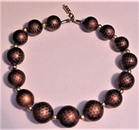 Round Wooden Balls Necklace Choker