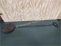 ANIQUE CAST IRON HAND FORGED LADLE STRAINER