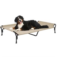 Veehoo Cooling Raised Dog Bed, Guardrail Elevated