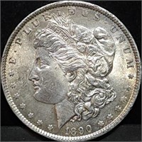 1890 Morgan Silver Dollar BU Nice