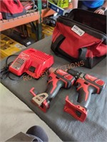 Milwaukee M18 2 tool set with charger