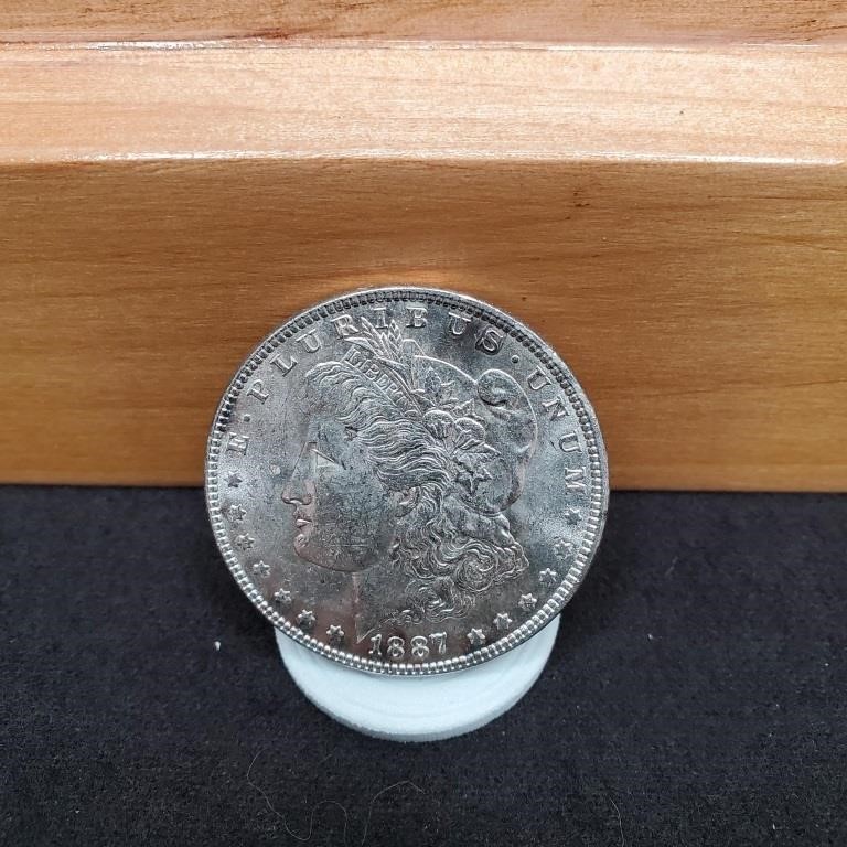 1887 Morgan Silver Dollar