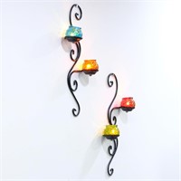 Ivy-2 Wall Sconce Tealight Holder  Set 2