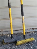 (2) Jobsite Long Handled Cleaning Scrubber Brushes