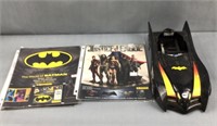 3 identical batman sticker albums, justice league