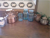 Ball jars tea pot