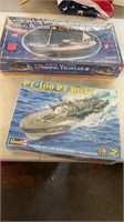 Pair of Plastic Model Ships