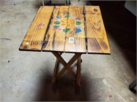 Hand painted folding table