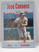 1990 Jose Canseco  Promo Card