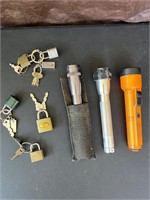 Mini flashlights & locks