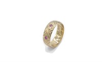 Vintage 9ct yellow gold ring