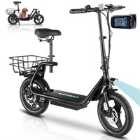 Caroma Peak 819W Electric Scooter with Seat, 48V B