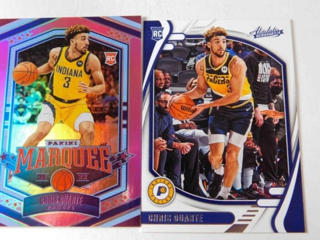 #3 Chris Duarte Indiana Pacers cards (x2)