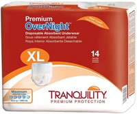 Tranquility Premium Overnight Disposable XL, 4 PKS