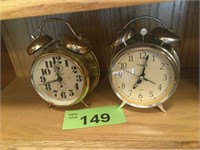 (2) Vintage Alarm Clocks