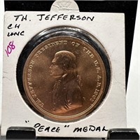 THOMAS JEFFERSON PEACE MEDAL