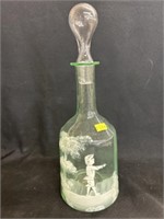 Early Blown Glass Stopper Bottle