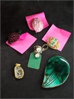 Costume Jewelry Pins and Ring