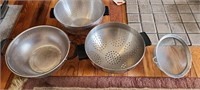 ASSTD CAULDRONS & STRAINERS