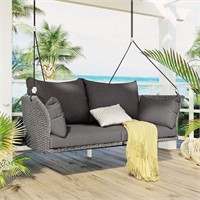 2 Person Outdoor Patio Wicker Porch Swing