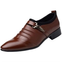 ZGRZPMGR Mens Dress Shoes Fashion Business Work PU