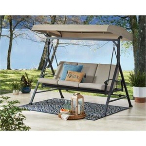 Belden Park 3 Person Daybed Steel Porch Swing