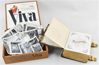 Antique Photo Album & Photos in Corina Cigar Box