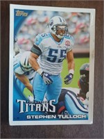 Stephen Tulloch, Tenn. Titans Football card, 2010
