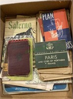 WW II ephemera lot includes maps, soldier pocket
