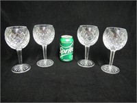 (4) WATERFORD BALLOON WINE GLASSES 2 SETS OF 2