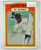 1972 Willie Mays In Action  # 50 Baseball Card