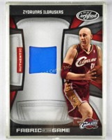 2010 Zydrunas Ilgauskas Jersey Basketball Card