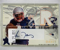 2002 Davey Rohan  Autograph Jersey Football Card