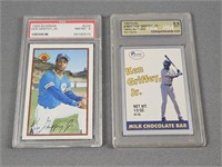 Lot Of 2 Ken Griffey Jr. Graded Baseball Cards