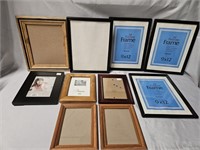 10 PICTURE FRAMES - VARIOUS SIZES! 9X12 ARE THE
