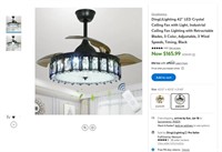 E7071   Industrial Ceiling Fan, 42'', Black