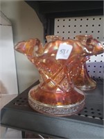 Marigold Carnival Glass Bowl