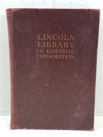 1928 Lincoln Library of Essential Information