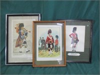3 Highlander framed pictures