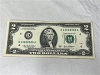 2003 U.S. $2 Dollar Bill
