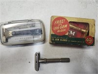 Vintage  Gem, EverSharp and Gillette razors.