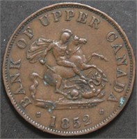 Canada PC-5B1 Bank of Upper Canada 1852 ½ Penny To