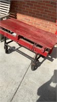 Antique rolling cart from Anderson Meat Market,