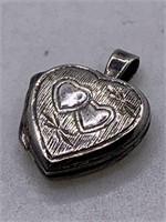 STERLING SILVER HEART LOCKET/CHARM