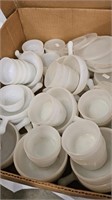 Box of White Dishes