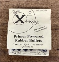 Primer powered rubber bullets .44