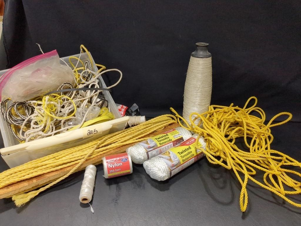 Large lot of rope of various sizes